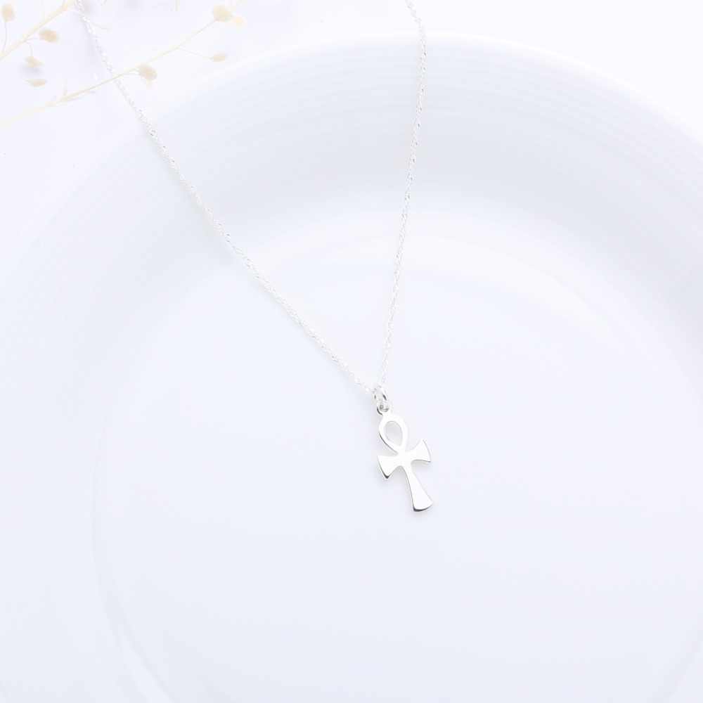 【Angel & Me】Ankh 安卡 生命之符 十字架 s925 純銀項鍊 禮物-細節圖5