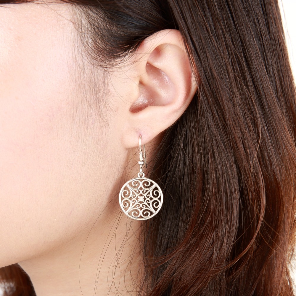 【Angel & Me】幸運草之歌 幸運草 四葉草 s925 純銀 耳環 耳夾 生日 情人節禮物-細節圖3