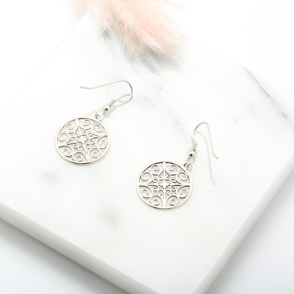 【Angel & Me】幸運草之歌 幸運草 四葉草 s925 純銀 耳環 耳夾 生日 情人節禮物-細節圖4