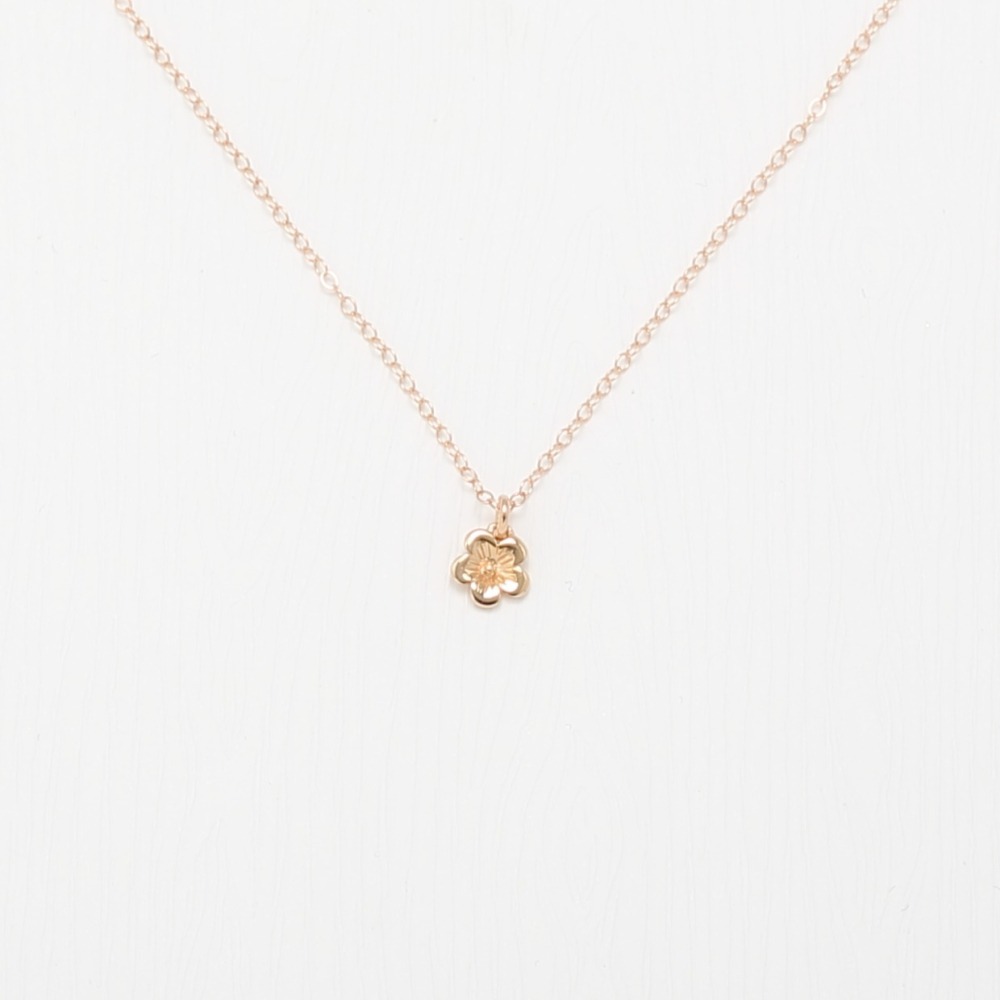 【Angel & Me】梅花 s925 純銀 厚鍍 18k 玫瑰金項鍊 情人節 禮物-細節圖5