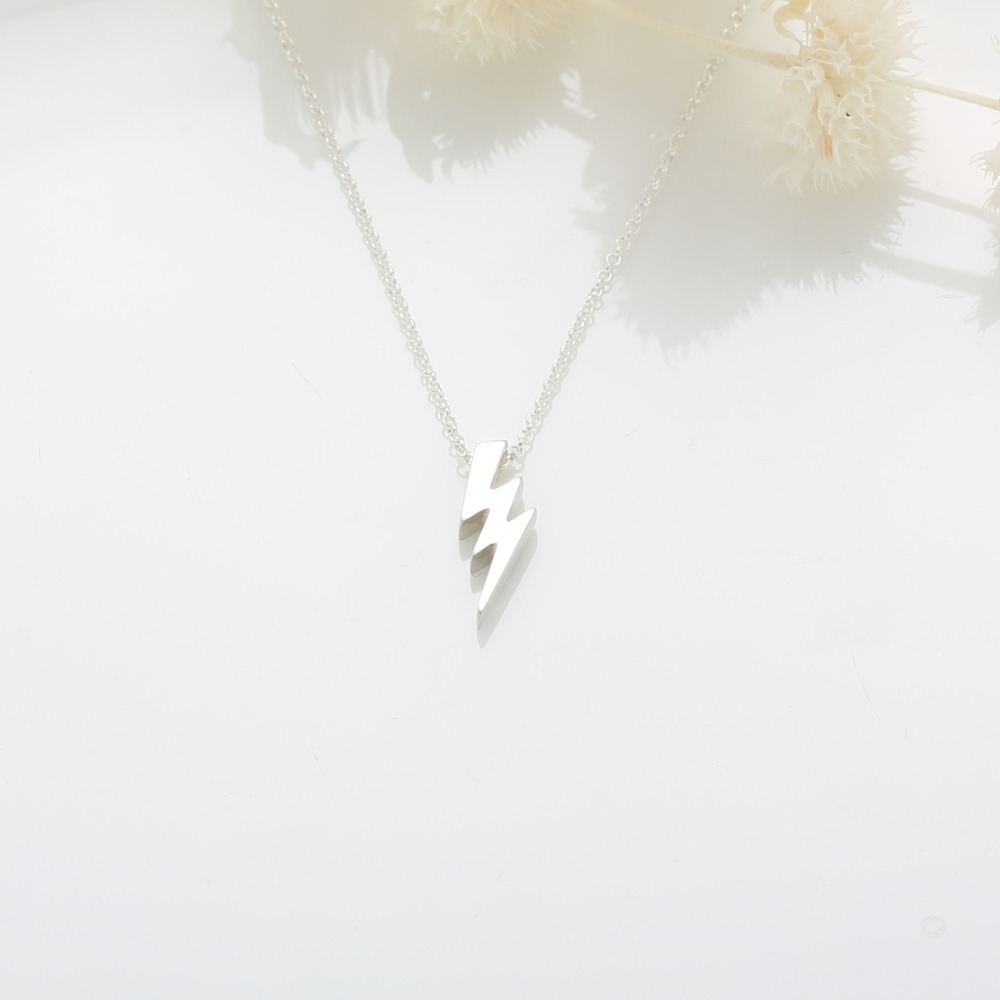 【Angel & Me】力量 閃電 寶可夢 925 純銀 項鍊 生日 情人節禮物-細節圖3