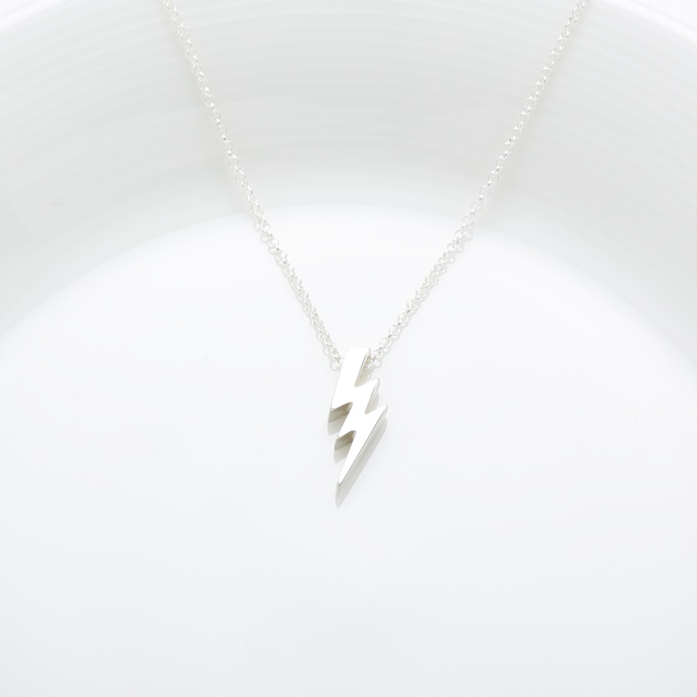 【Angel & Me】力量 閃電 寶可夢 925 純銀 項鍊 生日 情人節禮物-細節圖4