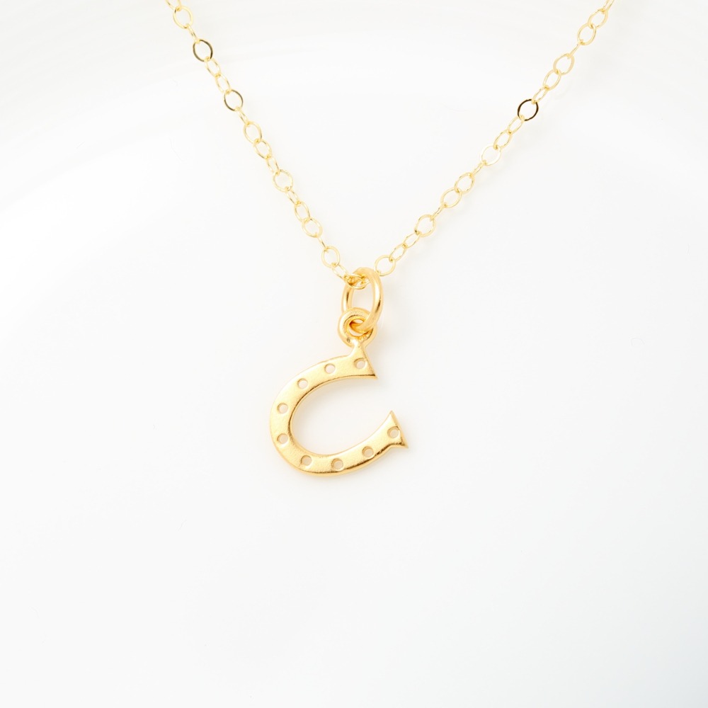 【Angel & Me】幸運 馬蹄鐵 s925純銀 厚鍍24k純金項鍊 生日禮物-細節圖4