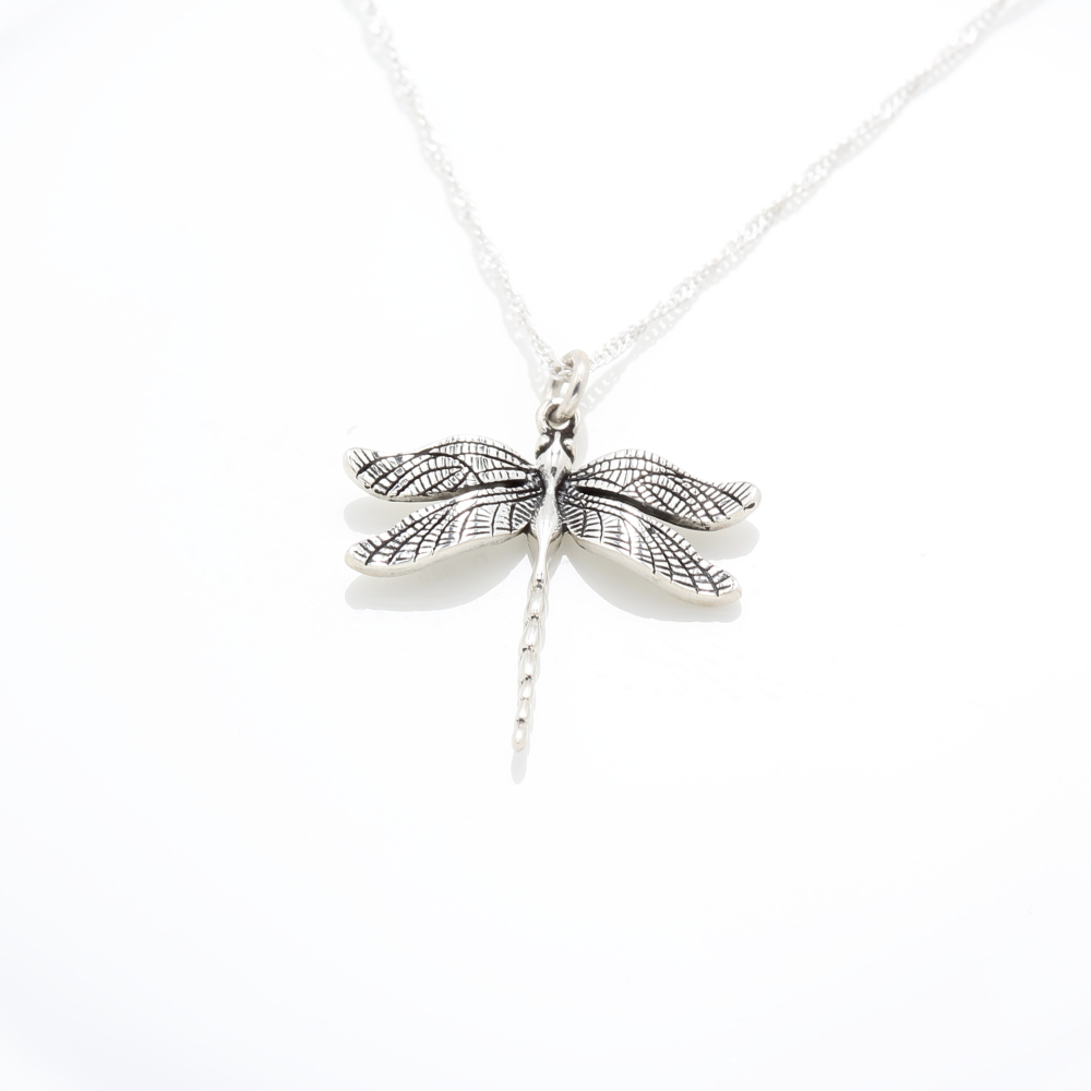 【Angel Me】展翅高飛 蜻蜓 Dragonfly s925 純銀 項鍊 生日 情人節 禮物-細節圖3