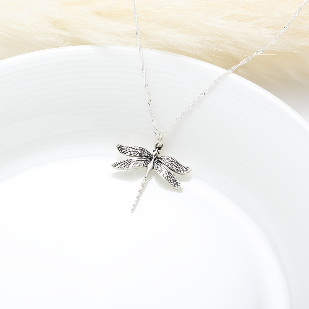 【Angel Me】展翅高飛 蜻蜓 Dragonfly s925 純銀 項鍊 生日 情人節 禮物-細節圖4