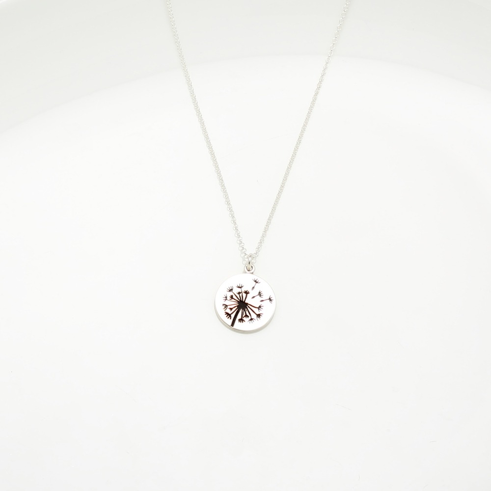 【Angel & Me】蒲公英 10月 誕生花 (大) s925純銀項鍊 生日禮物-細節圖5