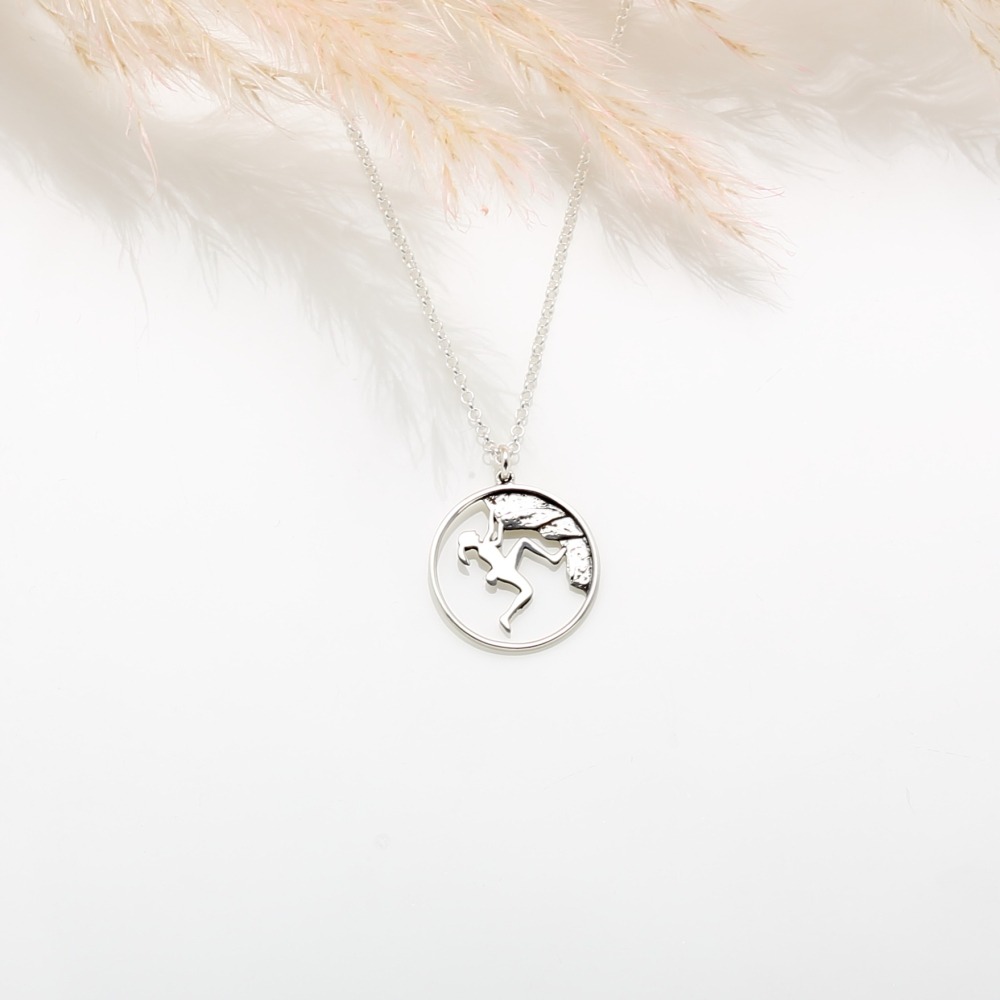 【Angel & Me】登峰造極 攀岩 登山 s925 純銀項鍊 聖誕 生日禮物-細節圖3