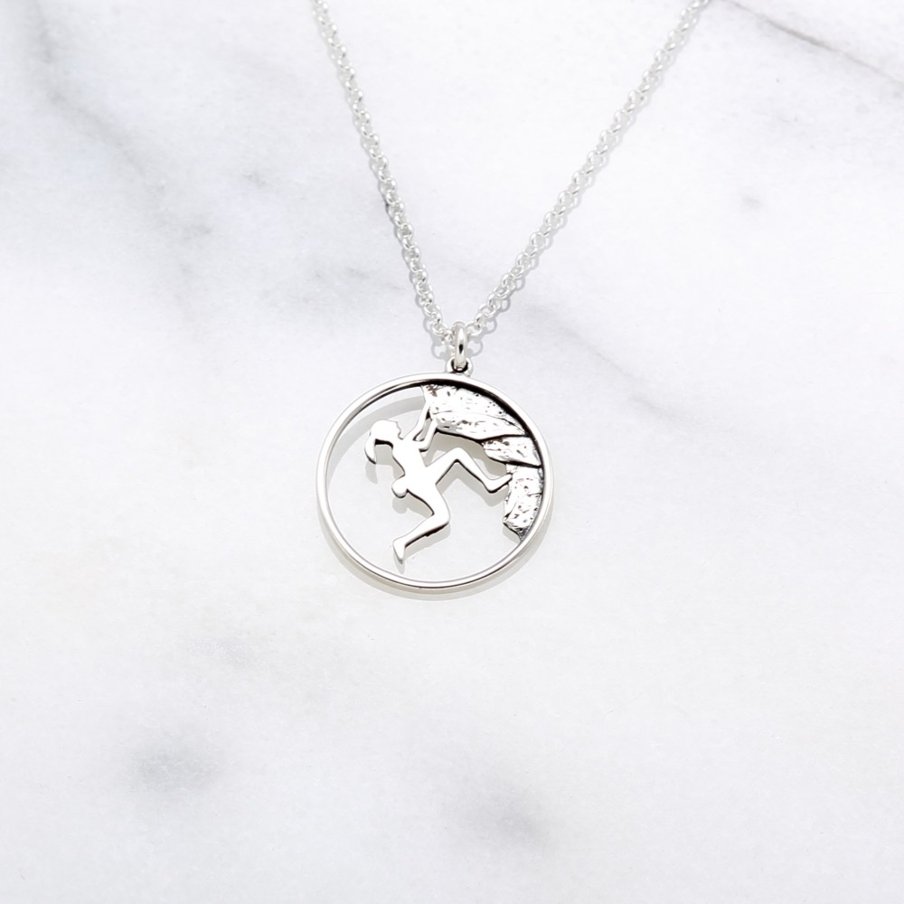 【Angel & Me】登峰造極 攀岩 登山 s925 純銀項鍊 聖誕 生日禮物-細節圖4