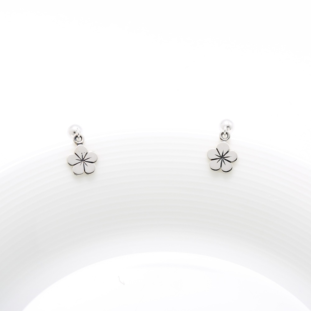 【Angel & Me】梅花 小花 s925 純銀 耳環 耳夾 生日 母親節禮物-細節圖3