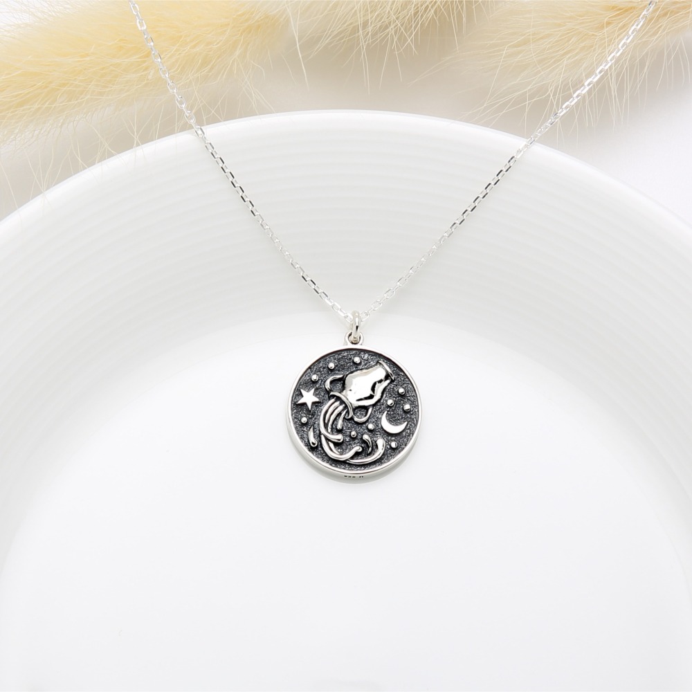 【Angel & Me】水瓶座 s925 純銀 項鍊 12星座 生日 情人節 禮物-細節圖3