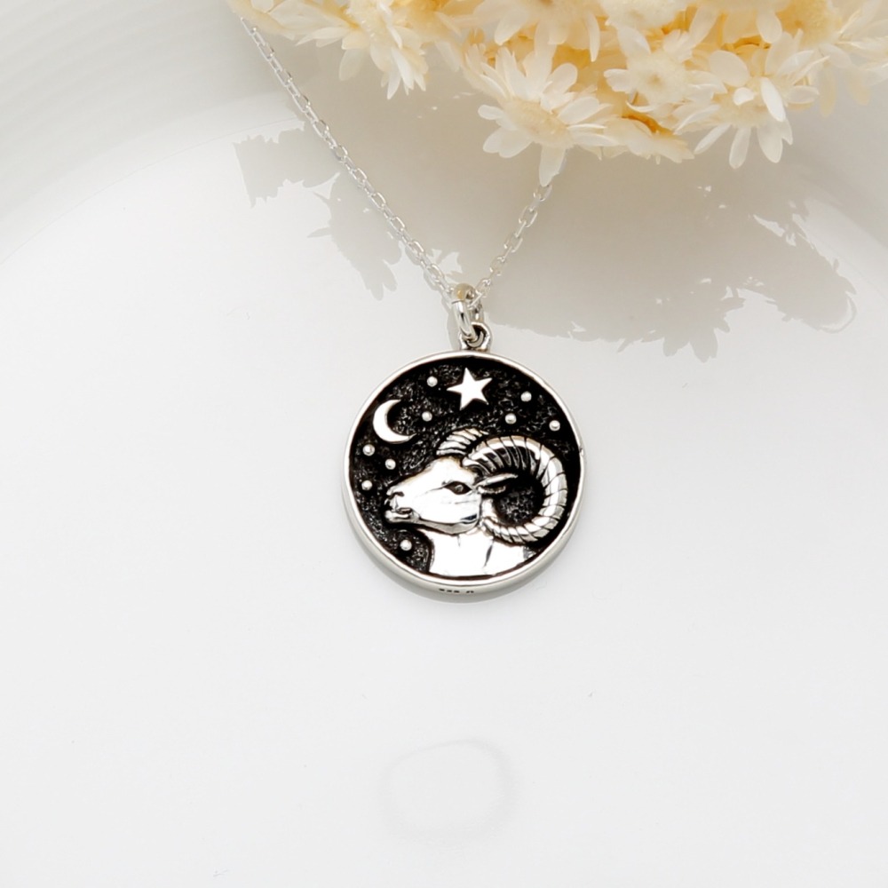 【Angel & Me】牡羊座 s925 純銀 項鍊 12星座 生日 情人節 禮物-細節圖3