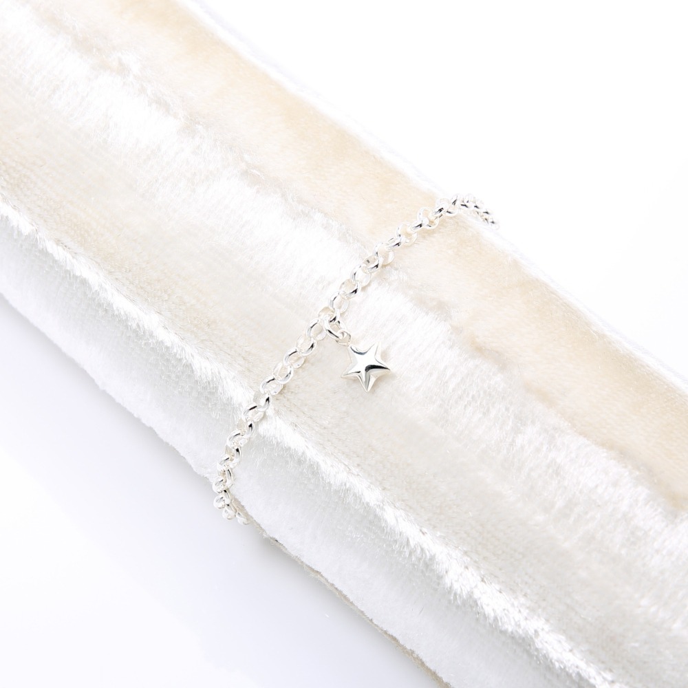 【Angel & Me】摺紙 星星 星光 s925 純銀 手鍊 腳鍊 生日 禮物-細節圖5