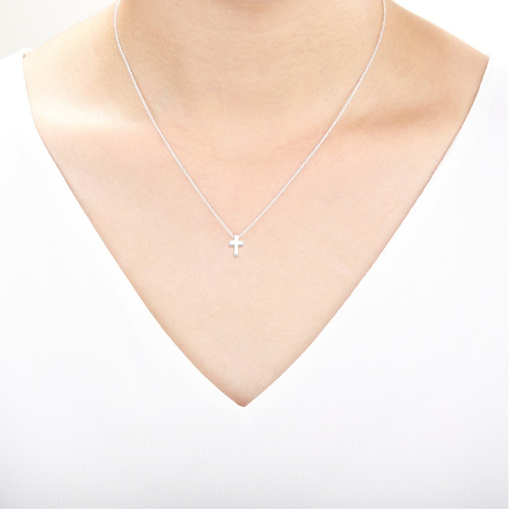 【Angel & Me】祈禱 十字架 s925 純銀項鍊生日 情人節 聖誕禮物-細節圖2