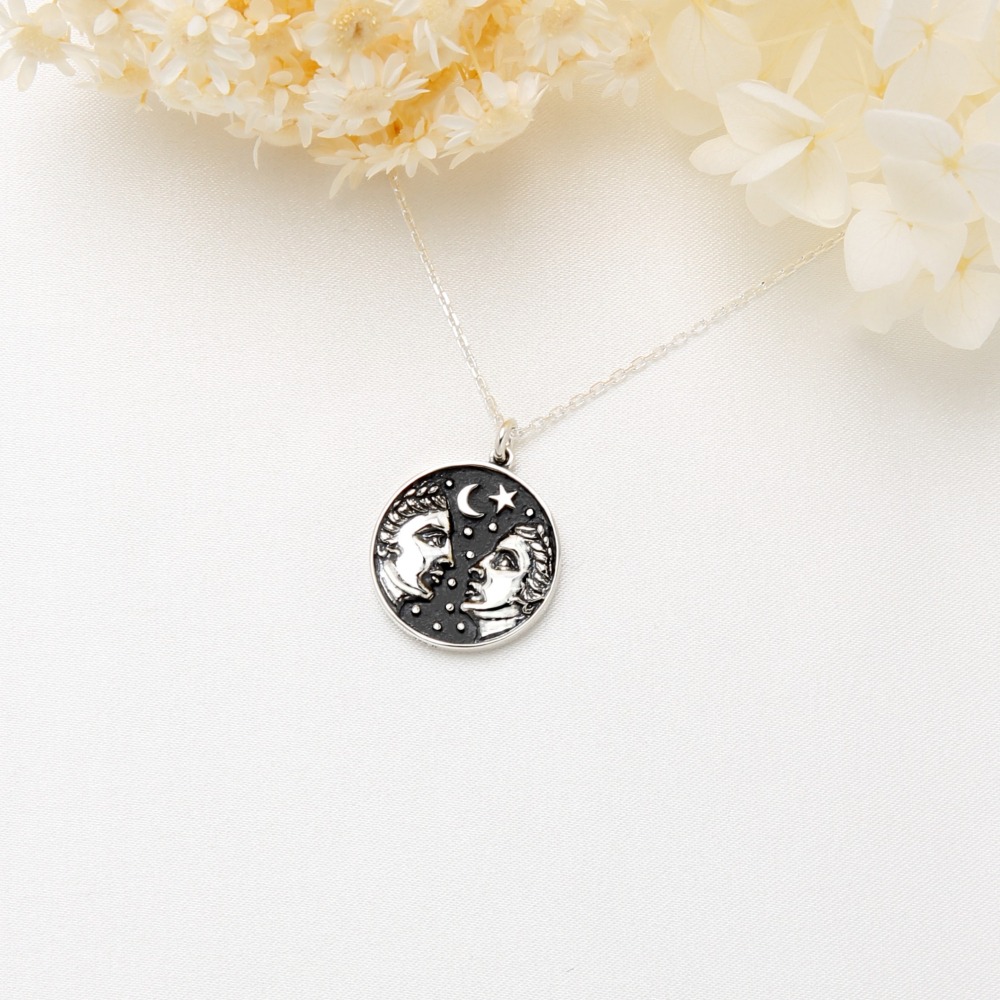 【Angel & Me】雙子座 s925 純銀 項鍊 12星座 生日 情人節 禮物-細節圖3