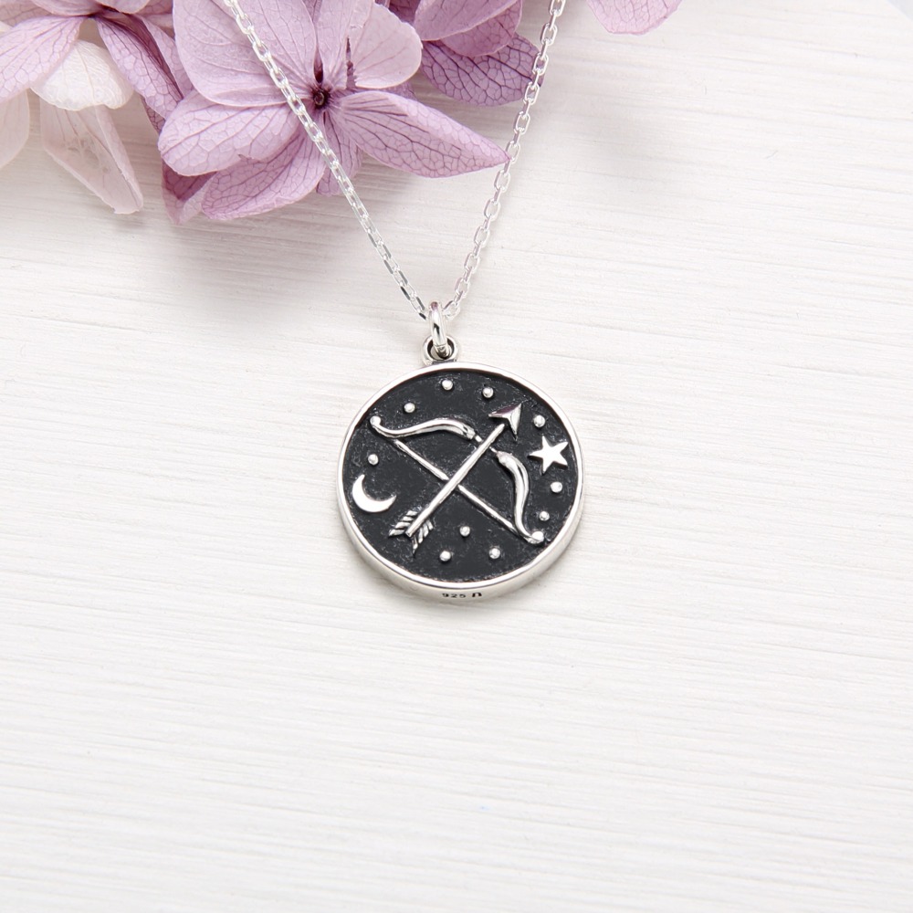 【Angel & Me】射手座 s925 純銀 項鍊 12星座 生日 情人節 禮物-細節圖3