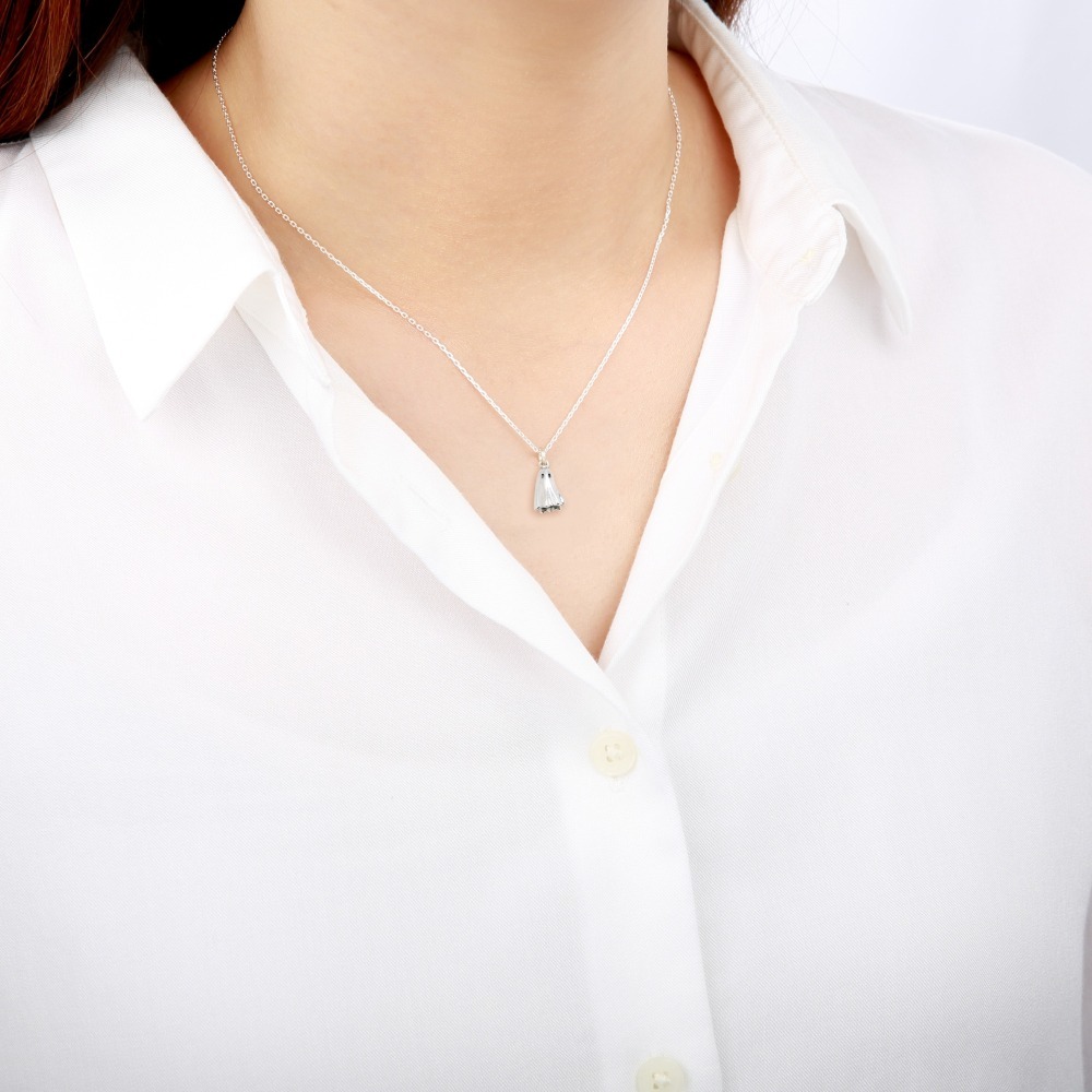 【Angel & Me】 幽靈 鬼 s925 純銀 項鍊 生日 萬聖節 情人節 禮-細節圖2