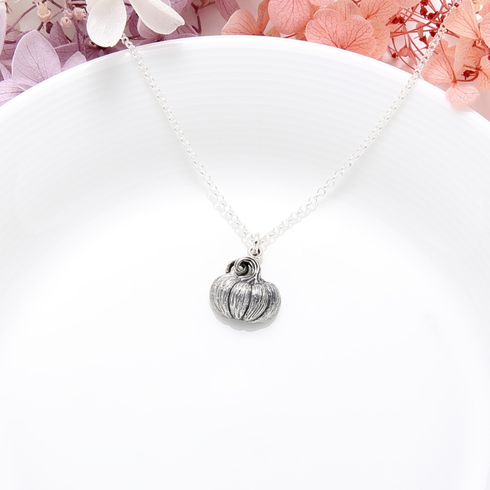 【Angel & Me】魔法 南瓜 s925 純銀項鍊 生日 萬聖節 情人節禮物-細節圖4