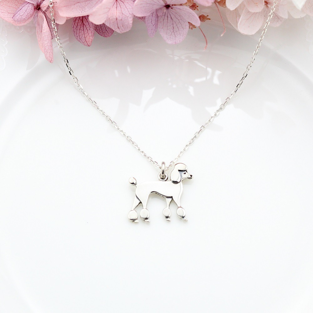 【Angel & Me】貴賓狗 貴賓犬 s925純銀項鍊 生日禮盒 聖誕節禮物-細節圖5