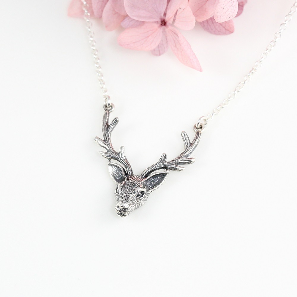 【Angel & Me】聖誕 麋鹿 s925 純銀項鍊 鹿角 交換禮物 生日禮物-細節圖3