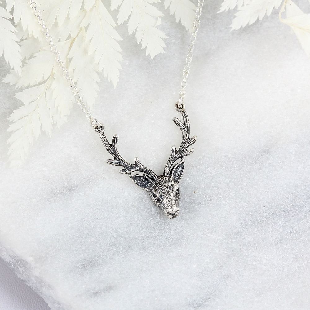 【Angel & Me】聖誕 麋鹿 s925 純銀項鍊 鹿角 交換禮物 生日禮物-細節圖4