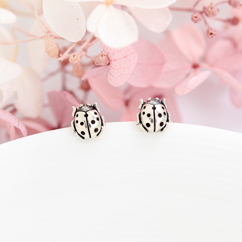 【Angel & Me】瓢蟲 Lady bug s925 純銀耳環 生日送禮 七夕禮物-細節圖5