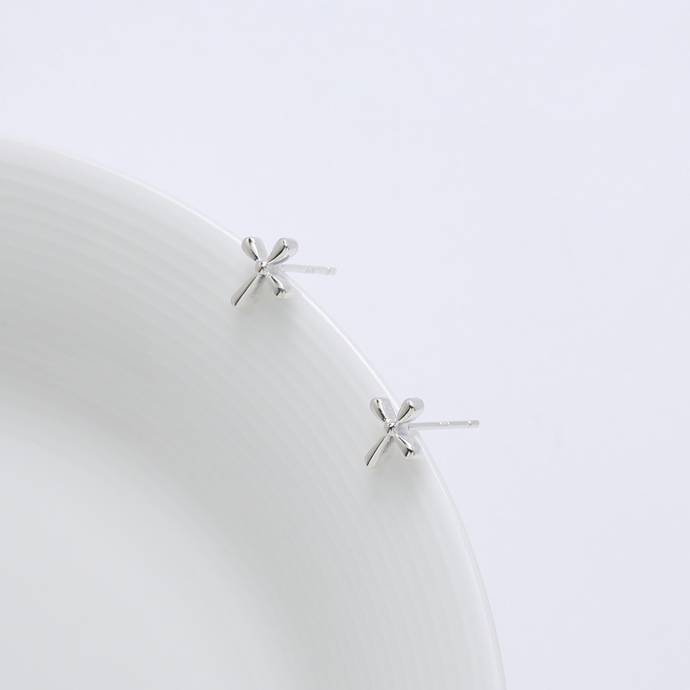 【Angel & Me】簡約 水滴 十字架 s925純銀耳環 生日禮物 情人節-細節圖5