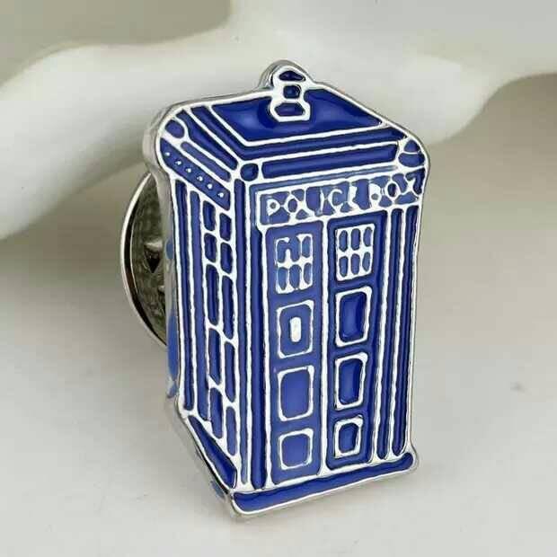 神秘博士 TARDIS LOGO 胸針 布章-細節圖2