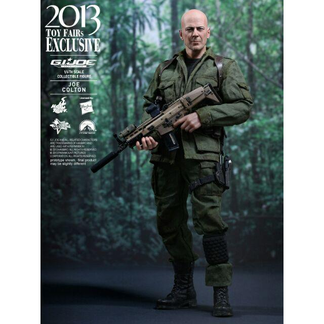 布魯斯威利息影紀念HOT TOYS 2003限定版，12吋可動人偶MMS206,GI JOE喬柯爾頓將軍-細節圖2