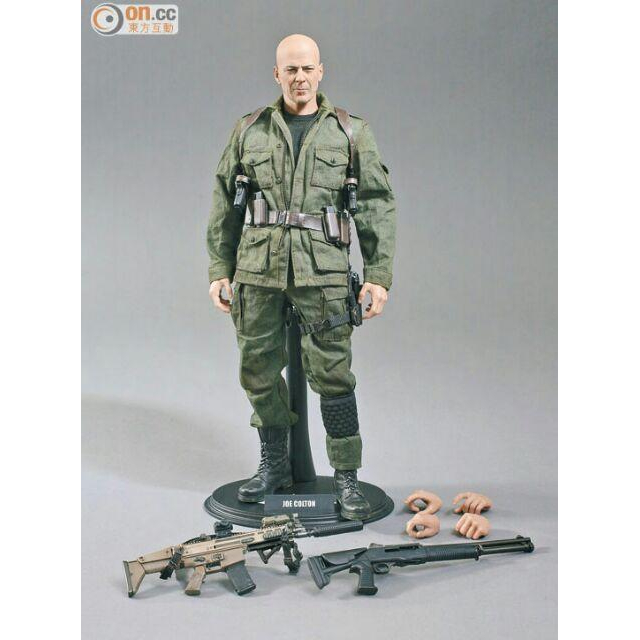 布魯斯威利息影紀念HOT TOYS 2003限定版，12吋可動人偶MMS206,GI JOE喬柯爾頓將軍-細節圖3