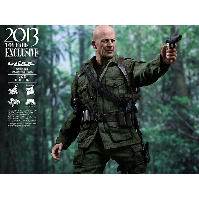 布魯斯威利息影紀念HOT TOYS 2003限定版，12吋可動人偶MMS206,GI JOE喬柯爾頓將軍-細節圖4