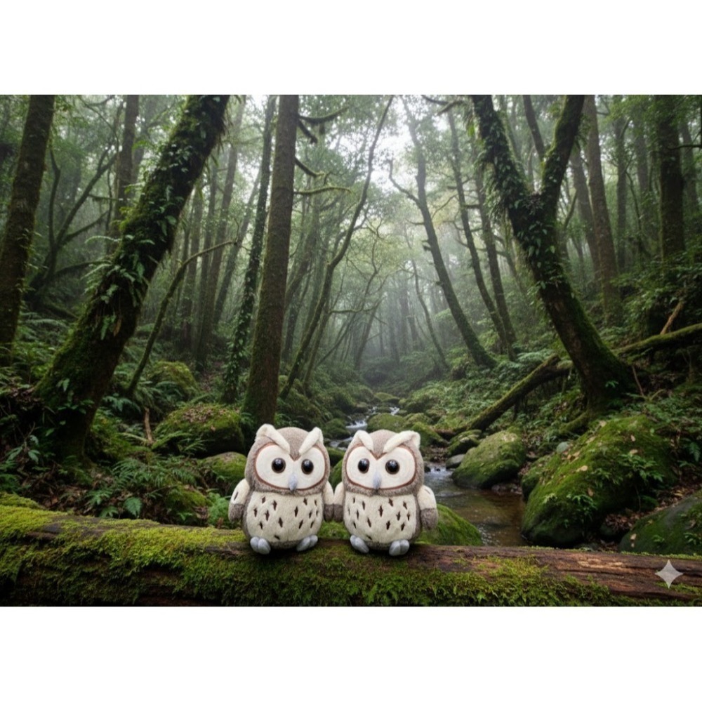 【現貨/代購】 現在有貨熱賣中！領角鴞絨毛娃娃🦉 羅東林業文化園區｜林場小賣所限定 林場貓頭鷹-細節圖2