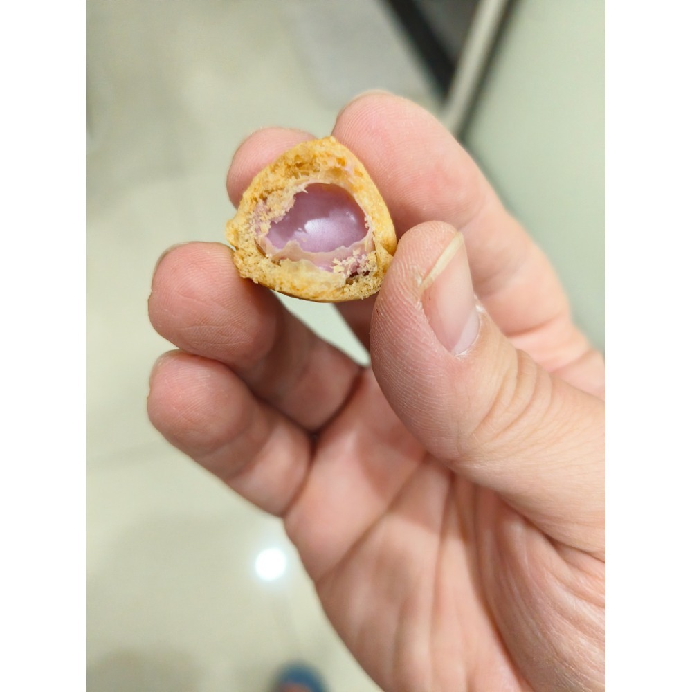 ​【宜蘭限定】義美小泡芙 藍莓口味 ｜ 現貨代購 宜蘭必買 伴手禮 團購零食 藍莓泡芙-細節圖4
