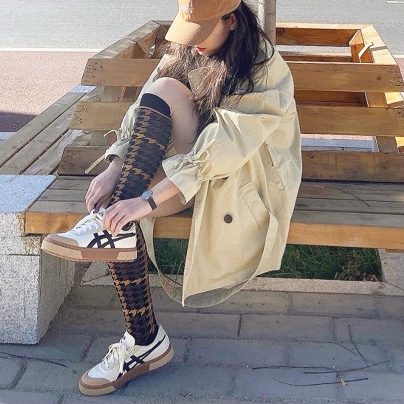 【BKS】ASICS COURT TRAIL 餅乾鞋/焦糖底/棕色底/鋸齒/復古/休閒帆布鞋-細節圖4