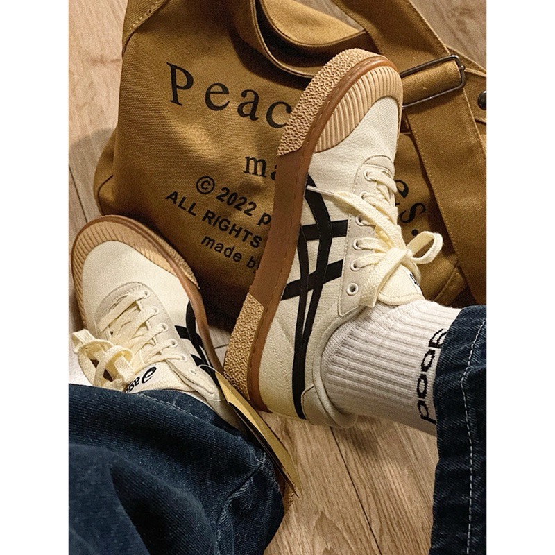 【BKS】ASICS COURT TRAIL 餅乾鞋/焦糖底/棕色底/鋸齒/復古/休閒帆布鞋-細節圖8