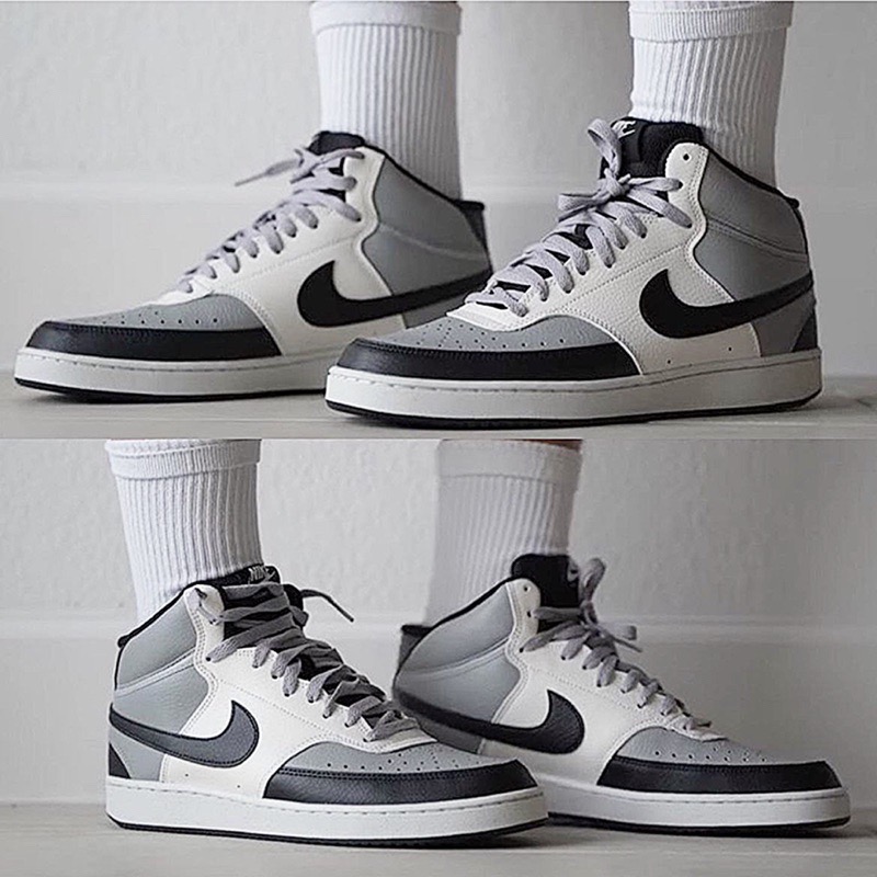 【BKS】Nike Court Vision Mid 煙灰/皮革/中筒/休閒鞋/國外代購/男款/DN3577-002-細節圖2