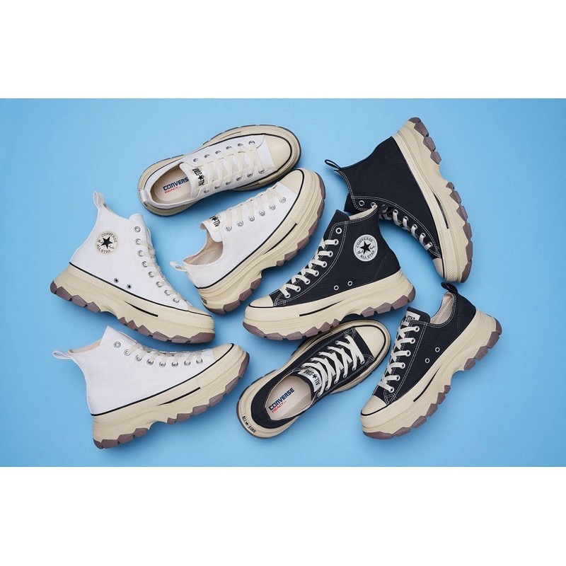 【BKS】CONVERSE AS (R) TREKWAVE BS/奶油復古系列/舊化感/厚底鋸齒/日本限定/日本代購-細節圖2