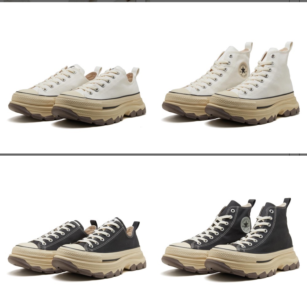 【BKS】CONVERSE AS (R) TREKWAVE BS/奶油復古系列/舊化感/厚底鋸齒/日本限定/日本代購-細節圖3