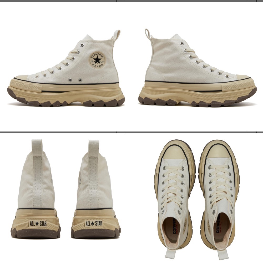 【BKS】CONVERSE AS (R) TREKWAVE BS/奶油復古系列/舊化感/厚底鋸齒/日本限定/日本代購-細節圖7