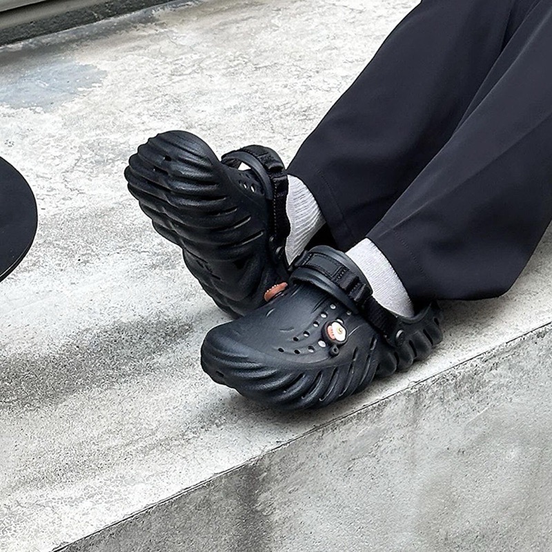 【BKS】Crocs echo clog 波波 洞洞鞋/多色可選/輕量防水/207937/日韓代購-細節圖5