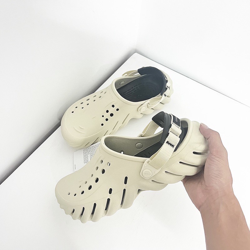 【BKS】Crocs echo clog 波波 洞洞鞋/多色可選/輕量防水/207937/日韓代購-細節圖7