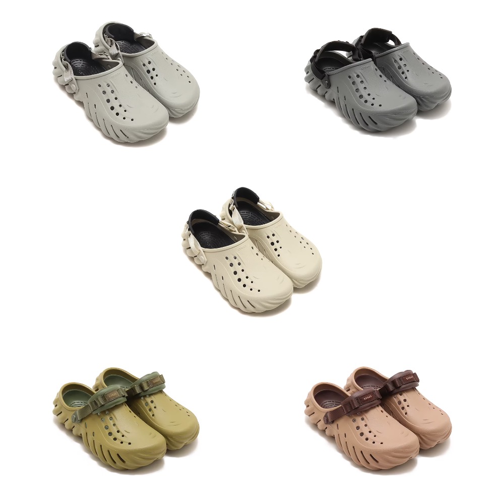 【BKS】Crocs echo clog 波波 洞洞鞋/多色可選/輕量防水/207937/日韓代購-細節圖10