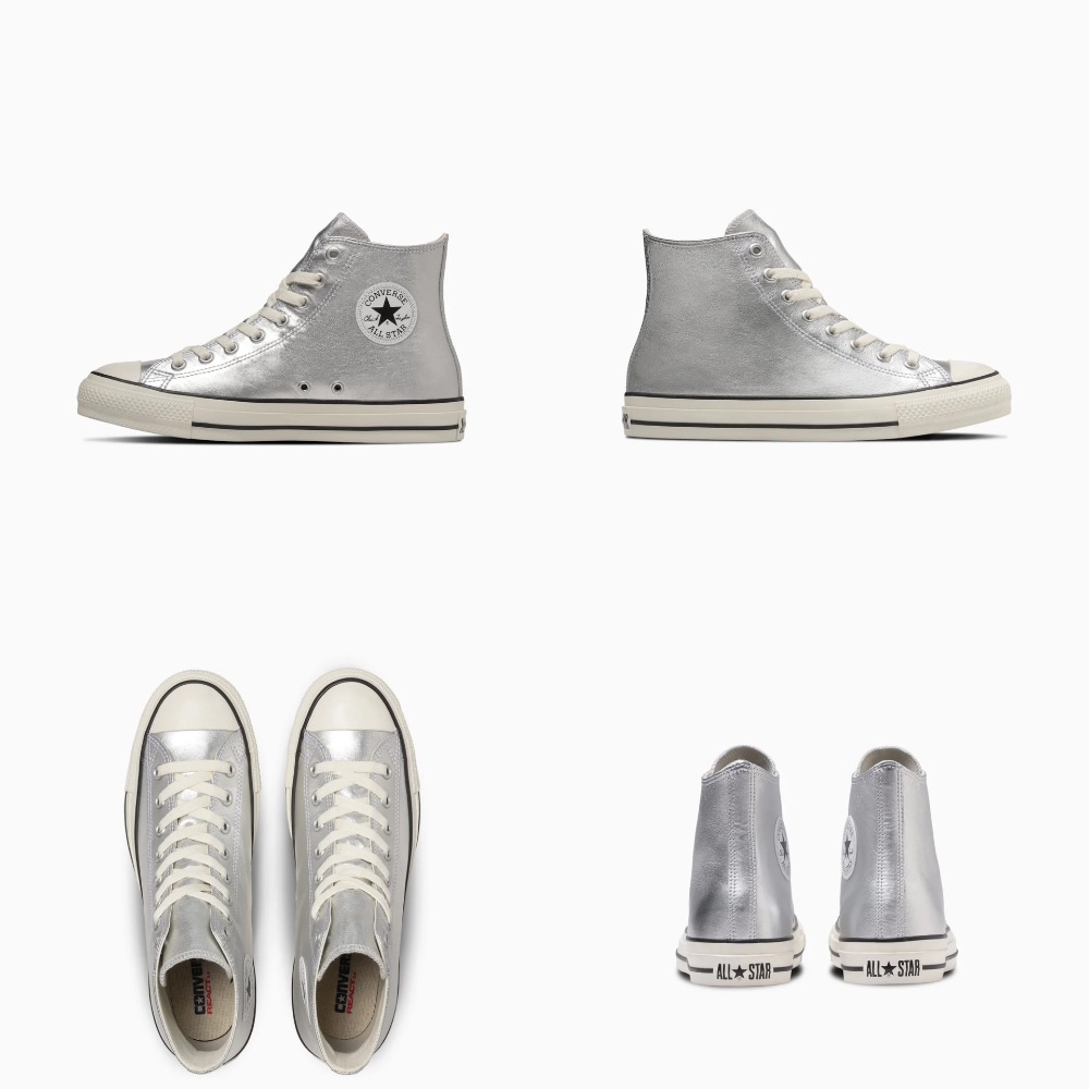 【BKS】CONVERSE ALL STAR Ⓡ LEATHER 銀色/皮革/復古/休閒鞋/日本限定/日本代購-細節圖11