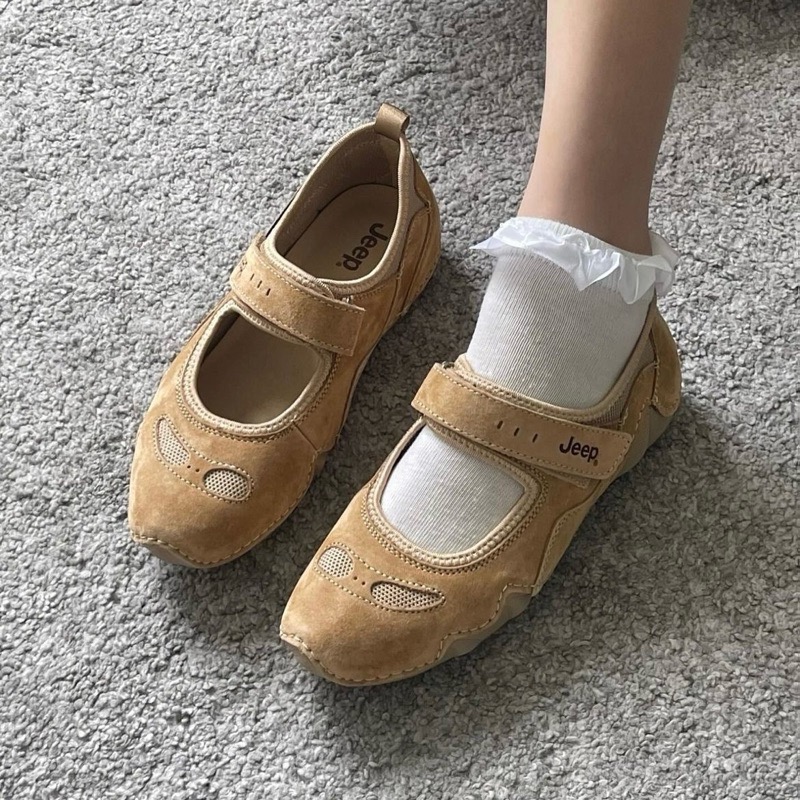 【BKS】JEEP 吉普 魔鬼氈 瑪麗珍鞋/麂皮/防滑/休閒/國外代購-細節圖3