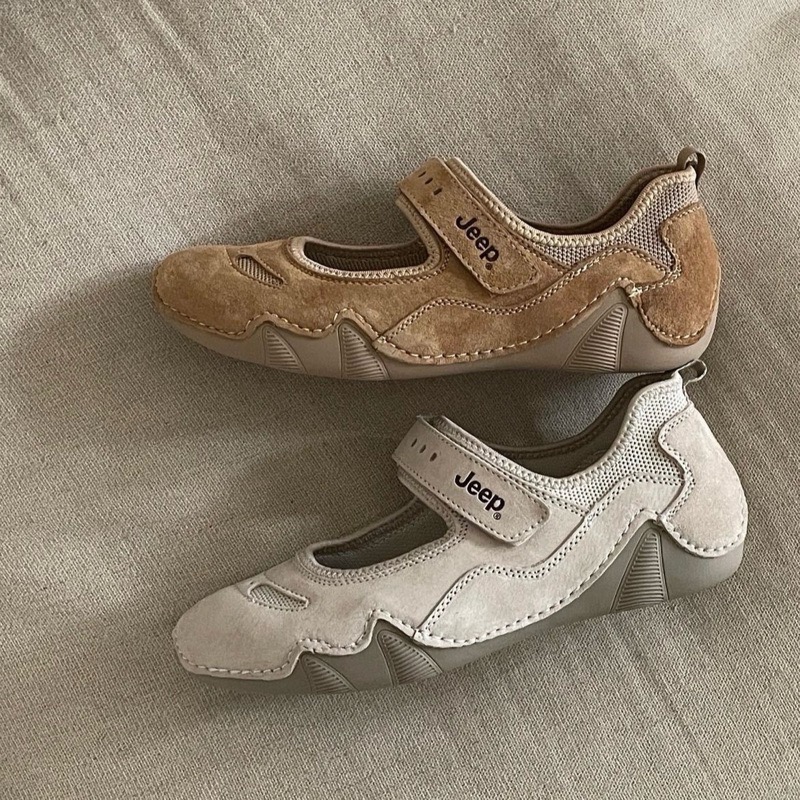 【BKS】JEEP 吉普 魔鬼氈 瑪麗珍鞋/麂皮/防滑/休閒/國外代購-細節圖5