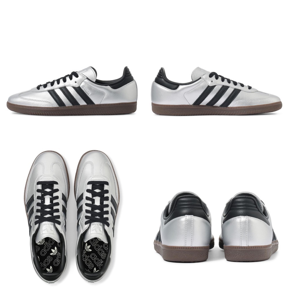 【BKS】ADIDAS SAMBA OG 金屬銀/銀黑/銀紫/銀色/皮革/德訓鞋/國外代購/ji4218/ji4219-規格圖9