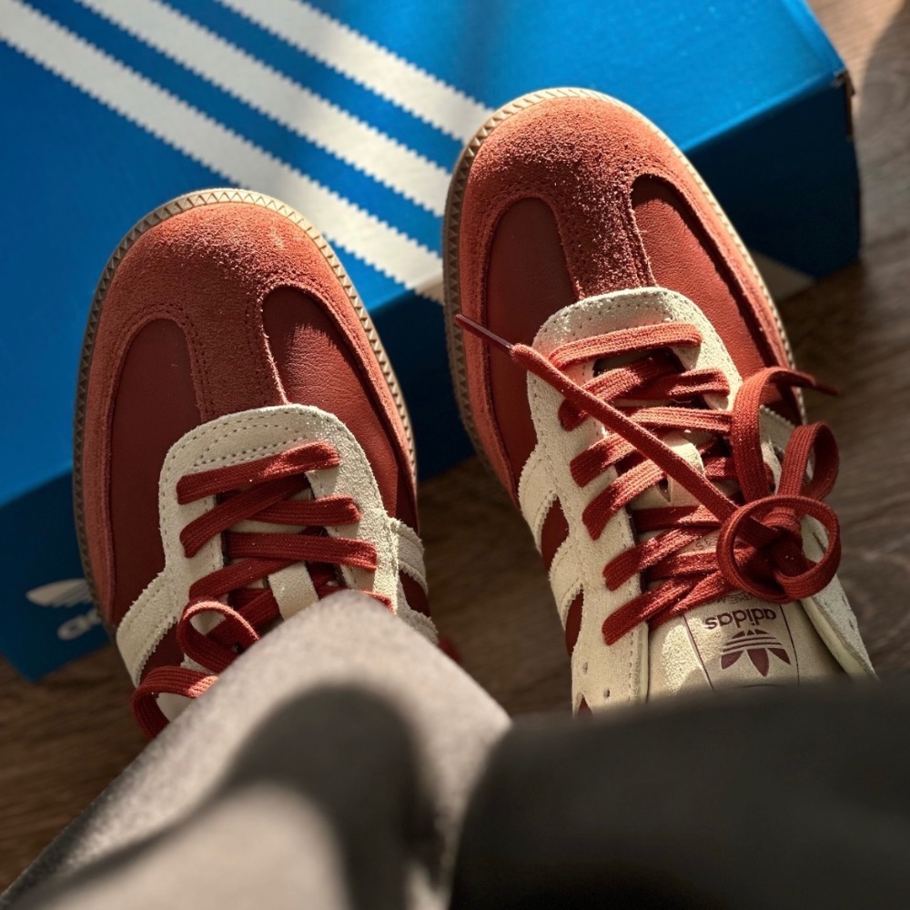 【BKS】Adidas Samba OG 雪紅 /德訓鞋/國代代購/JI3216-細節圖3