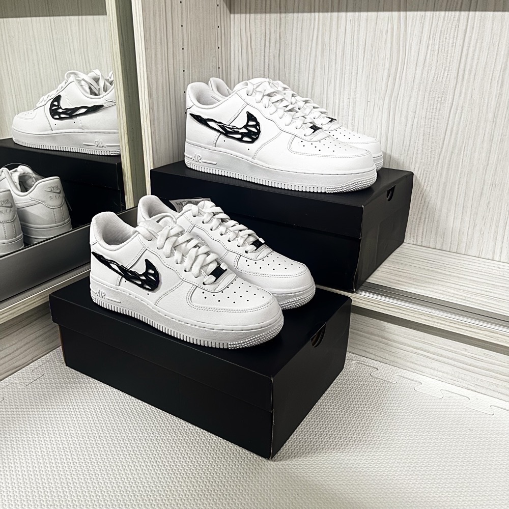 【BKS】Nike Air Force 1 猛毒 液態金屬 黑勾/休閒鞋/國外代購/IF1686-101-細節圖5