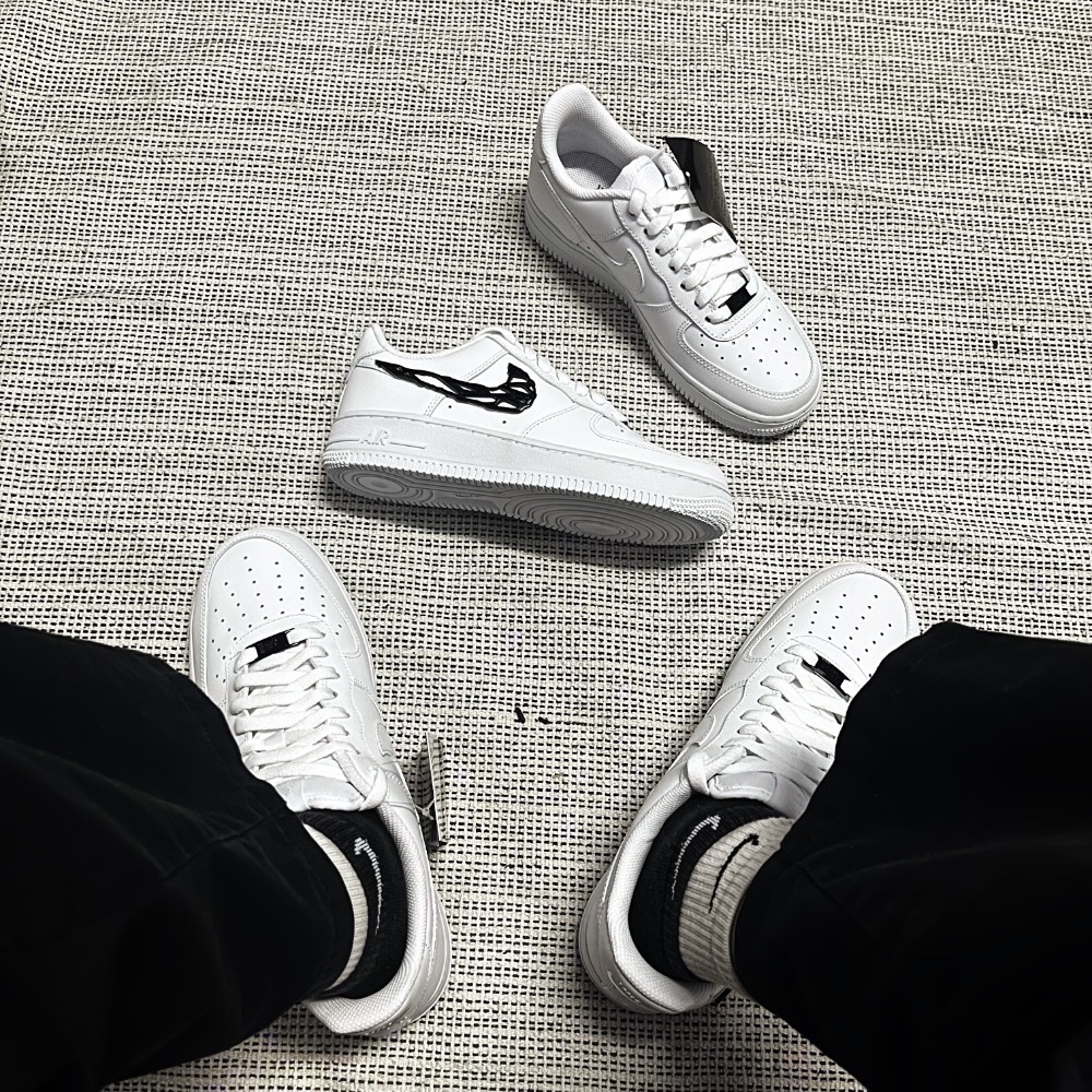 【BKS】Nike Air Force 1 猛毒 液態金屬 黑勾/休閒鞋/國外代購/IF1686-101-細節圖6