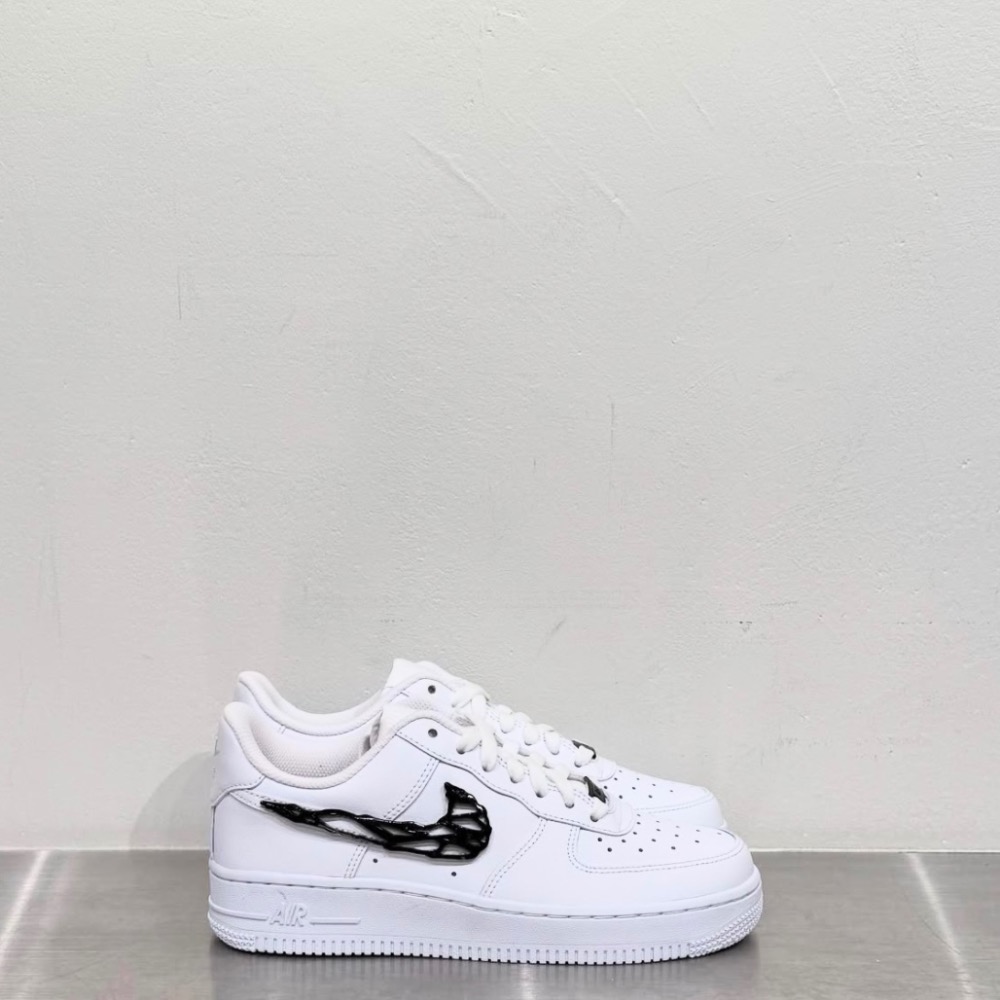 【BKS】Nike Air Force 1 猛毒 液態金屬 黑勾/休閒鞋/國外代購/IF1686-101-細節圖9