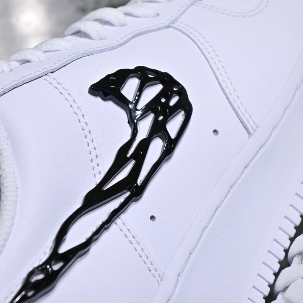 【BKS】Nike Air Force 1 猛毒 液態金屬 黑勾/休閒鞋/國外代購/IF1686-101-細節圖10